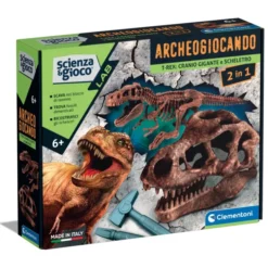 Dig Kit - Cranio gigante + Scheletro T-rex 2in1