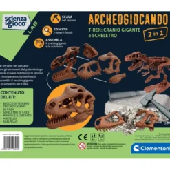 Dig Kit - Cranio gigante + Scheletro T-rex 2in1