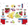 Fruits - 1x3 + 1x6 + 1x9 + 1x12 pezzi