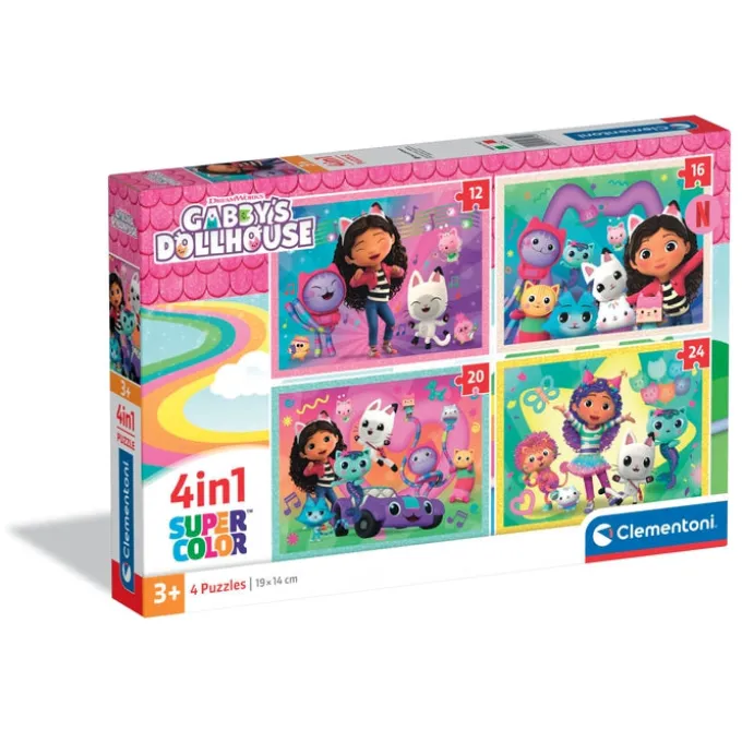 GABBY'S DOLLHOUSE - 1x12 + 1x16 + 1x20 + 1x24 pezzi