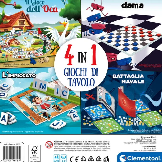 4 In 1 - Giochi Da Tavolo