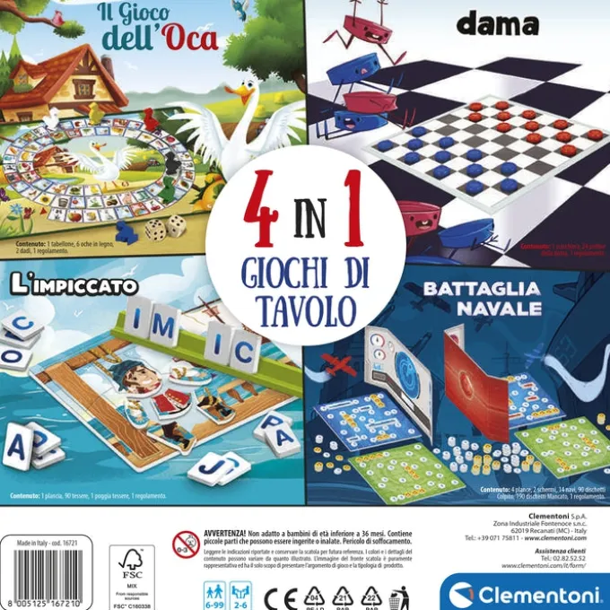 4 In 1 - Giochi Da Tavolo