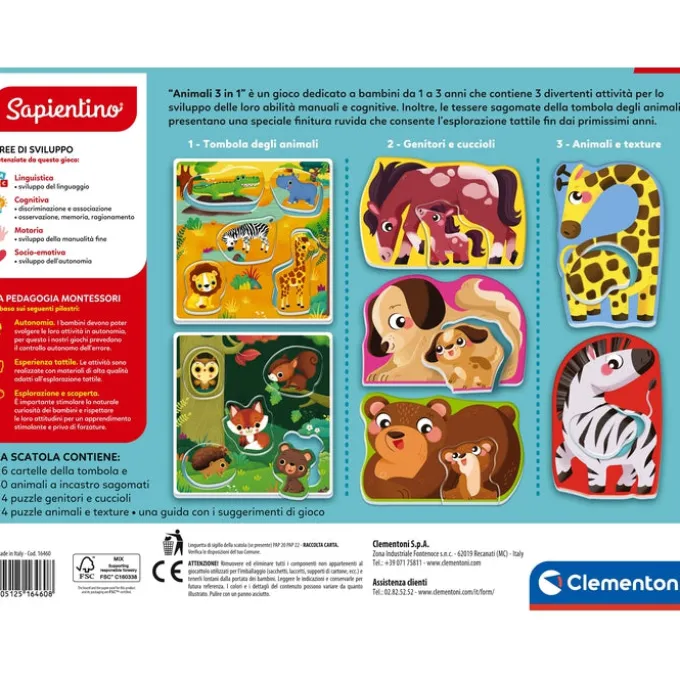 Montessori - Animali 3in1