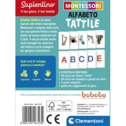 Montessori carte - Alfabeto tattile