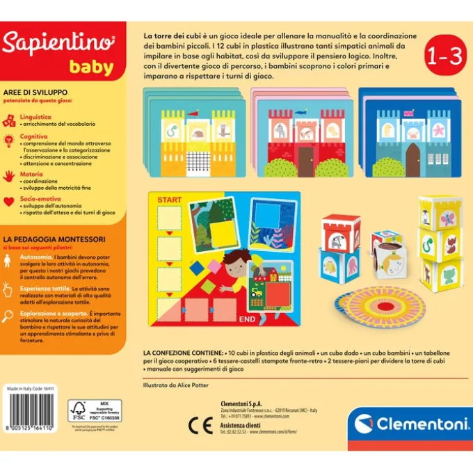 Sapientino Baby Montessori - La torre dei cubi